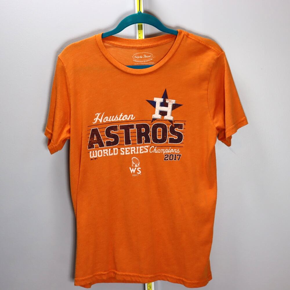 Houston Astros 2017 World Series Majestic‎ Threads Orange T-Shirt Size M